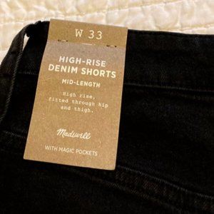 Madewell High-Rise Denim Shorts: Raw-Hem : Lunar